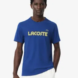 Lacoste Blue Regular Fit Embroidered T-Shirt-picture-15
