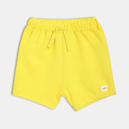 MINIKLUB Boys Yellow Cotton Solid Shorts-image-14