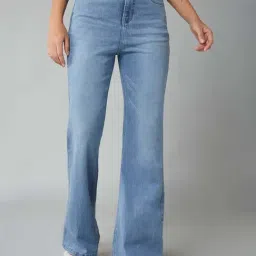 Dolce Crudo Blue Flared Fit Jeans-picture-35