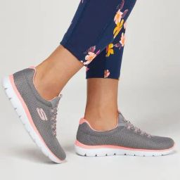 Skechers Women's SUMMITS Grey Walking Shoes-image-94
