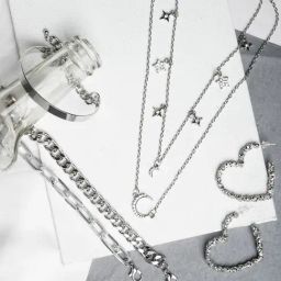 Joker & Witch Shiny Delight Necklace Set with Bracelets-43