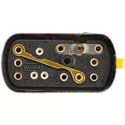 Uno Minda Handle Bar Switch - 12V Chrome - with Engine Kill - Chrome Cover, Red Buttons for Bajaj Chetak (SW-0744) image 2