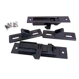 Kamkon 102x23 mm Powder Coated Aluminium Black Sliding Window Concealed Lock-picture-21