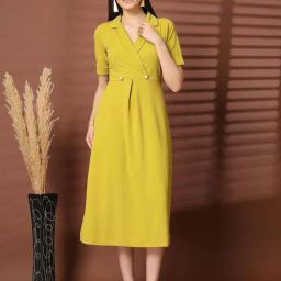 Melon By plusS Yellow A-Line Dress-picture-11
