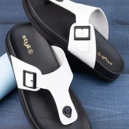 Styli Men's White T-Strap Sandals-picture-13