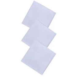 Dollar White Solid Handkerchiefs for Men - Pack of 10-44