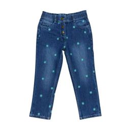 H by Hamleys Kids Blue Cotton Embroidered Jeans-image-93