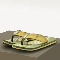 Woodland Men's Olive Flip Flops-image-67