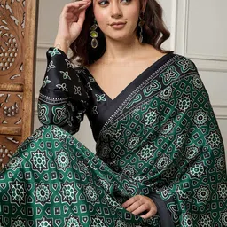 Sangria Printed Saree With Blouse Piece-picture-57