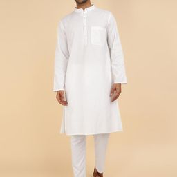 Fabindia Straight Pure Cotton Kurta with Pyjamas-picture-58