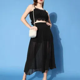 Anvi Be Yourself Black Self Print Co-ord Set-image-40