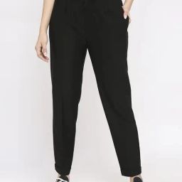 Spykar Black Regular Fit Joggers-picture-12