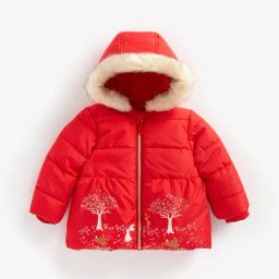 Mothercare Kids Red Floral Print Full Sleeves Padded Jacket-picture-23
