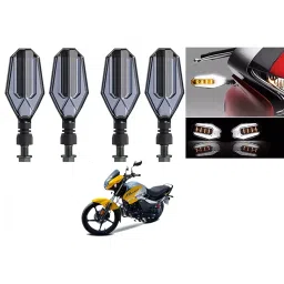 Cartronics U Shape White&Yellow Front & Rear Side LED Indicator for Yamaha Fazer 25 (Pack of 4 Pcs)-12
