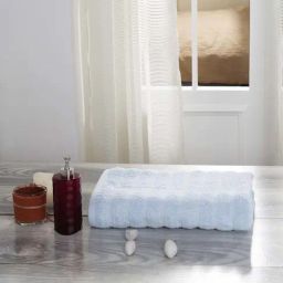 Maspar Color Art Blue Cotton 550 GSM Large Bath Towel-image-48