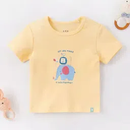 Ed-a-Mamma Baby Yellow Printed T-Shirt-picture-45