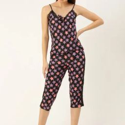 Slumber Jill Multicolor Printed Top With Capris-picture-6
