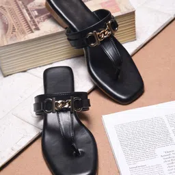 TRYME Women Ethnic Open Toe Flats-image-94