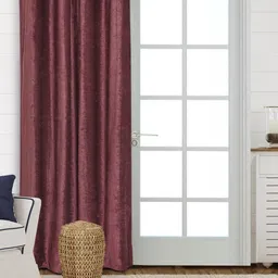 Saral Home Mauve Black Out Door Curtains-image-22