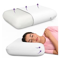 MY ARMOR Orthopedic Memory Foam King Extra Thick Pillow - White-24