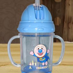 Kritiu Cartoon Print Straw Sipper Blue - 200 ml-17