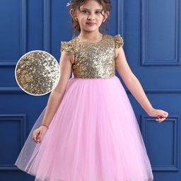 Mark & Mia Woven Sleeveless Party Gown With Sequin Detailing - Pink-image-76
