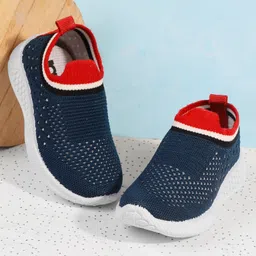 Jazzy Juniors Coloured Blocked Slip On Sneakers - Blue-picture-43