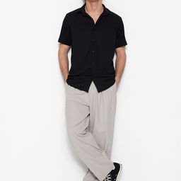 Trendyol Men Spread Collar Solid Casual Shirt-picture-40