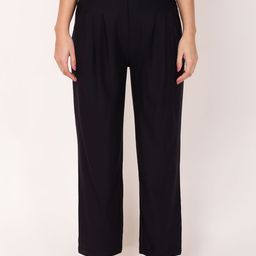 FUTURO Women Relaxed Loose Fit Pleated Regular Trousers-image-89