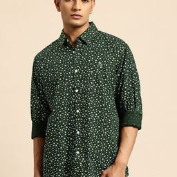 Being Human Slim Fit Floral Printed Casual Shirt-image-94