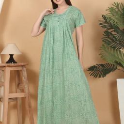Sweet Dreams Green Printed Gown-image-21