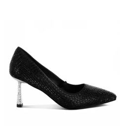London Rag Women's Black Stiletto Pumps-image-11