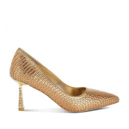 London Rag Women's Gold Stiletto Pumps-image-42