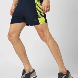 Van Heusen Flex Navy Regular Fit Printed Shorts image 3