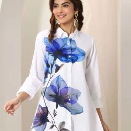 Libas White Floral Kurti-picture-24
