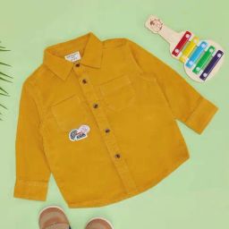 Pantaloons Baby Boys Misted Marigold Cotton Solid Full Sleeves Shirts-image-22