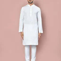 Arihant Rai Sinha Men Geometric Embroidered Thread Work Kurta-image-87