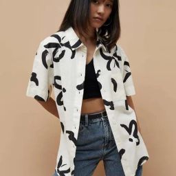 Ginger by Lifestyle White Printed Shirt-image-38