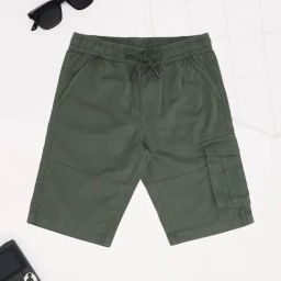 Pantaloons Junior Boys Olive Night Shorts-image-95