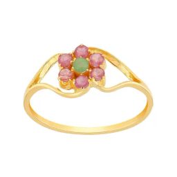 Malabar Gold and Diamonds 22k Gold Precia Gemstone Ring for Women-picture-33