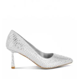 London Rag Women's Silver Stiletto Pumps-image-47
