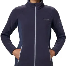 Columbia Blue Regular Fit Jacket-33