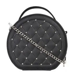Bagsy Malone Black Embellished Sling Bag-88