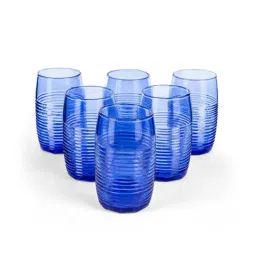 Home4U 'Isadore' Deep Blue Drinking Glass (0.23 L) - Set of 6-image-81