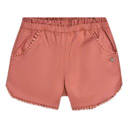 Blue Giraffe Kids Pink Solid Shorts-image-123