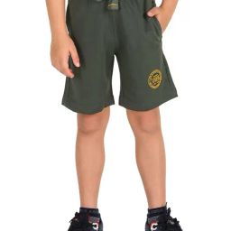 U.S. Polo Assn. Kids Olive Solid Shorts-image-95
