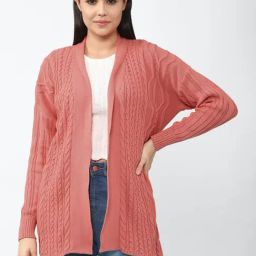 Van Heusen Peach Cotton Solid Sweater-image-53