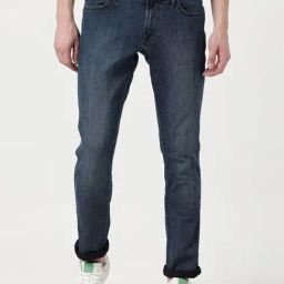 Wrangler Blue Cotton Slim Fit Jeans-image-66