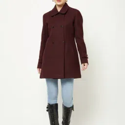 Crimsoune Club Maroon Full Sleeves Over-Coat-45