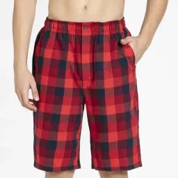 Jockey US88 Red Super Combed Mercerised Cotton Shorts with Side Pocket (Prints May Vary)-image-51